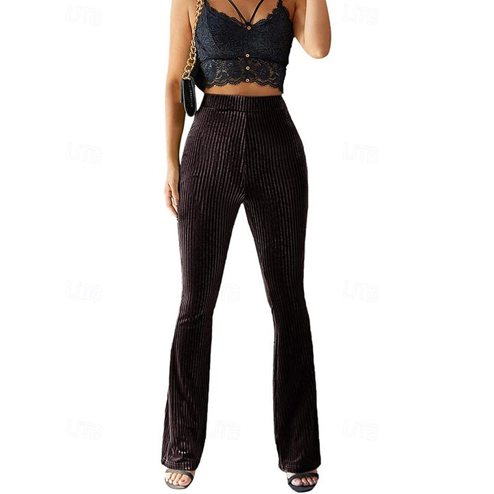 Sadie High-Waist Flared Pants - Elena Harper