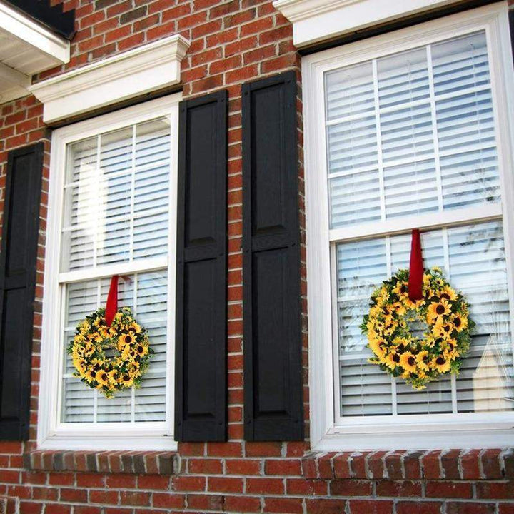 Gold Artificial Sunflower Wreath