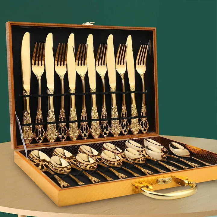 Luxury 24-Piece Cutlery Set – RoyalCutlery