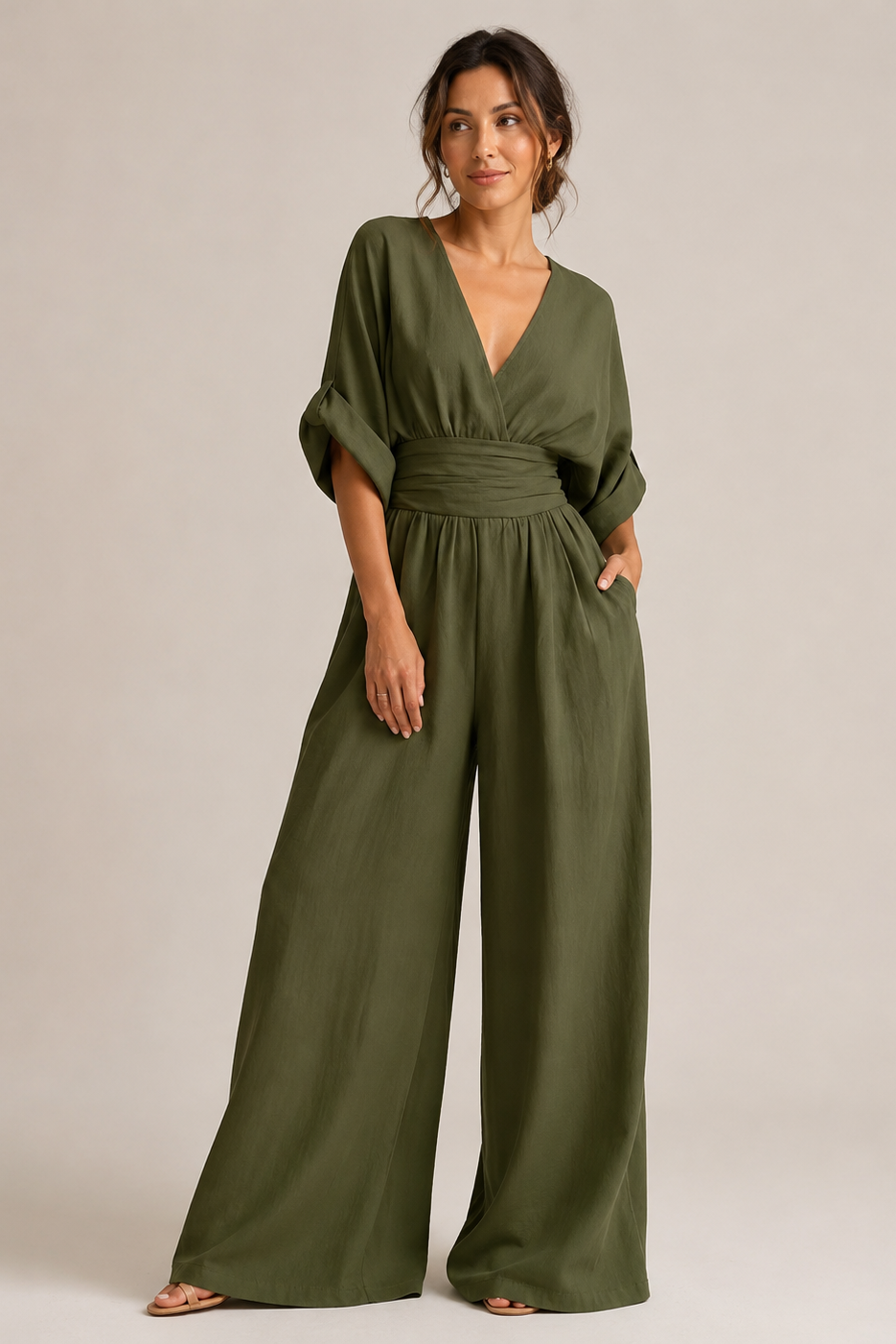 VIVIENNE | Patricia - Jumpsuit with Three-Quarter Sleeves