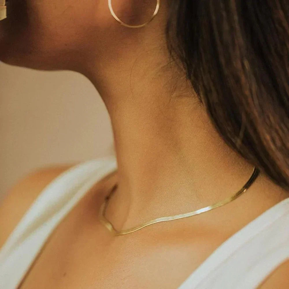 Elizabeth Elegant Snake Chain, view 2 - Elena Harper