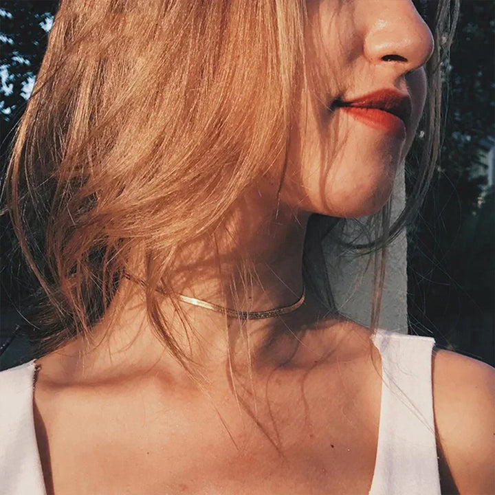 Elizabeth Elegant Snake Chain, view 5 - Elena Harper