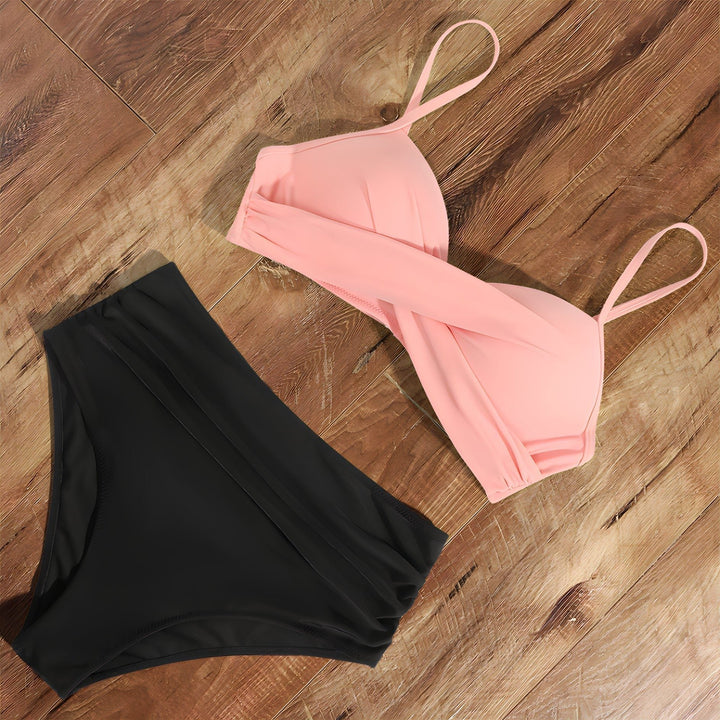 Halter Neck Bikini with High Waist for Women