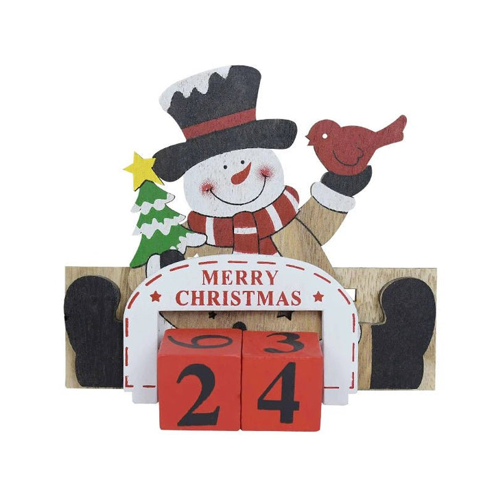 Hand-Painted Christmas Countdown Calendar – Festive Holiday Home Decor & New Year Countdown Gift
