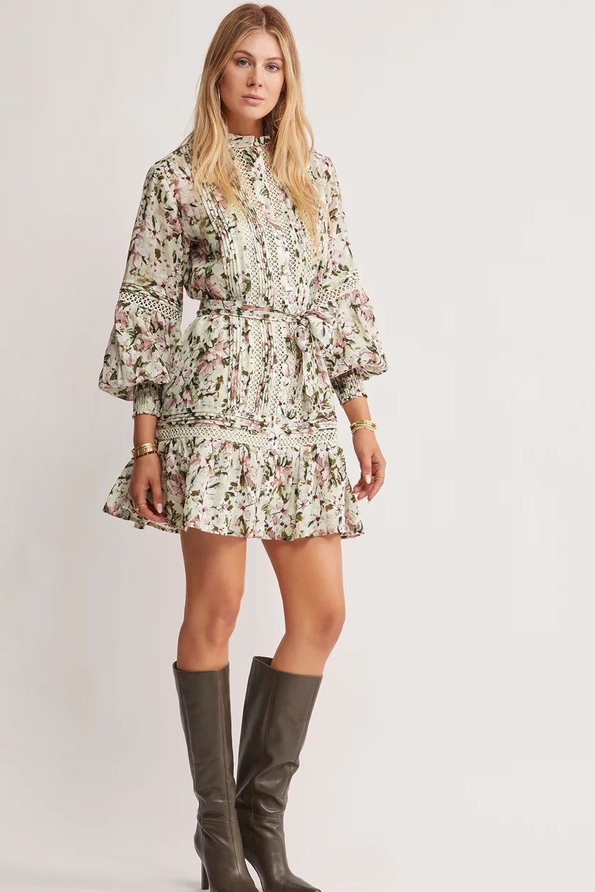 Alany - Mini dress with belt