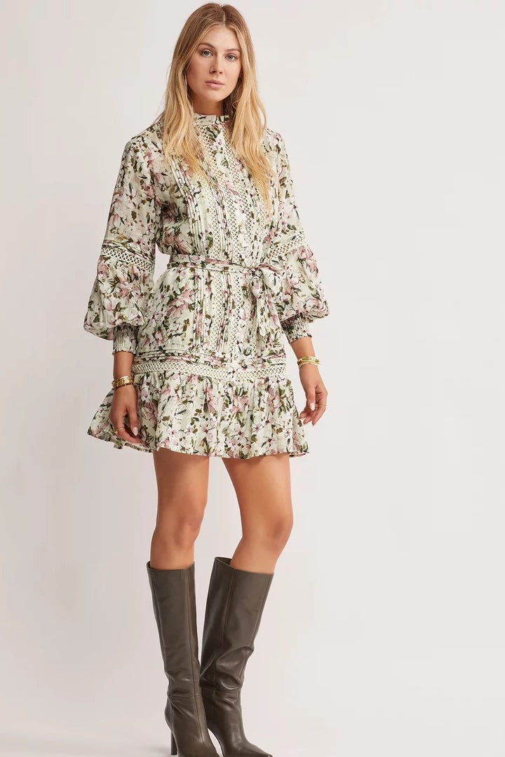 Alany - Mini dress with belt