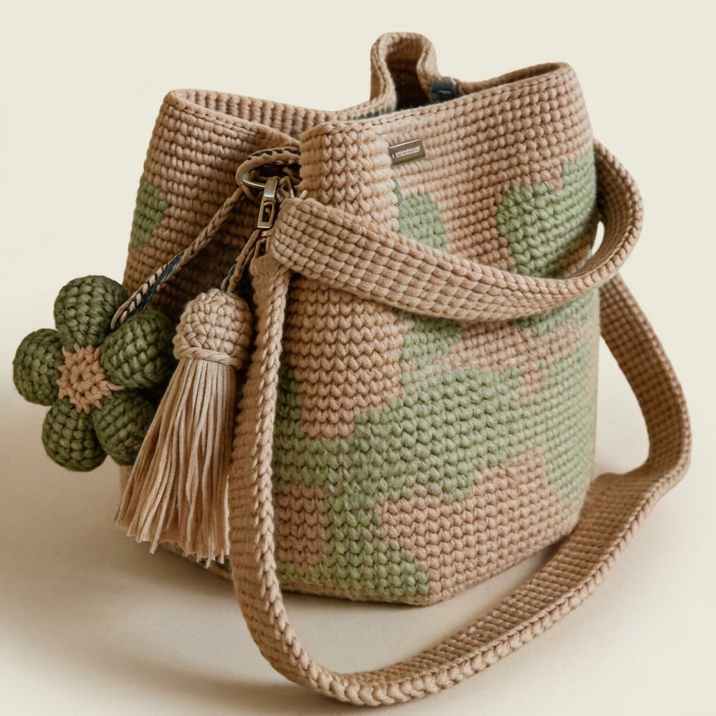 Julia | Floral Crochet Bag