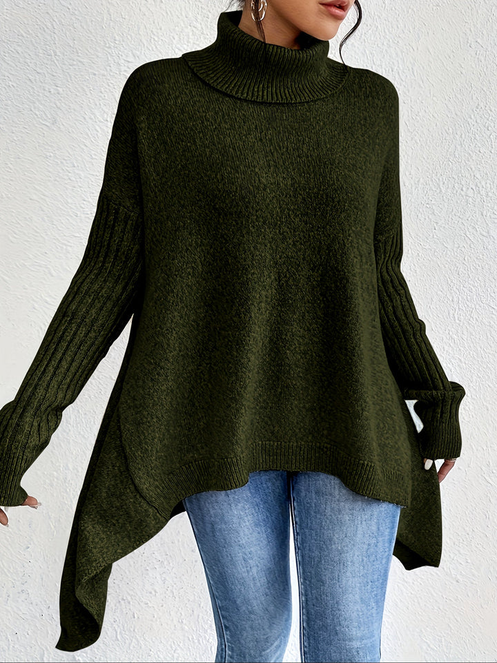 Hedrun Women's Oversized Turtleneck Sweater, view 10 - Elena Harper