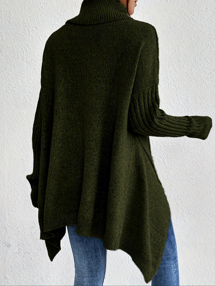 Hedrun Women's Oversized Turtleneck Sweater - Elena Harper