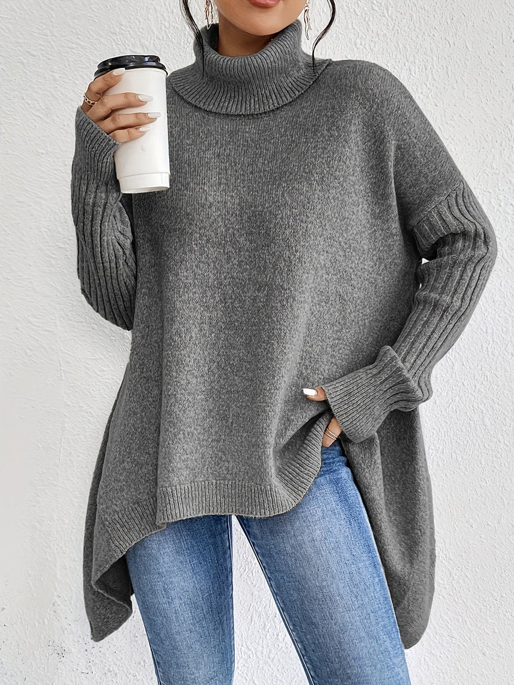 Hedrun Women's Oversized Turtleneck Sweater - Elena Harper