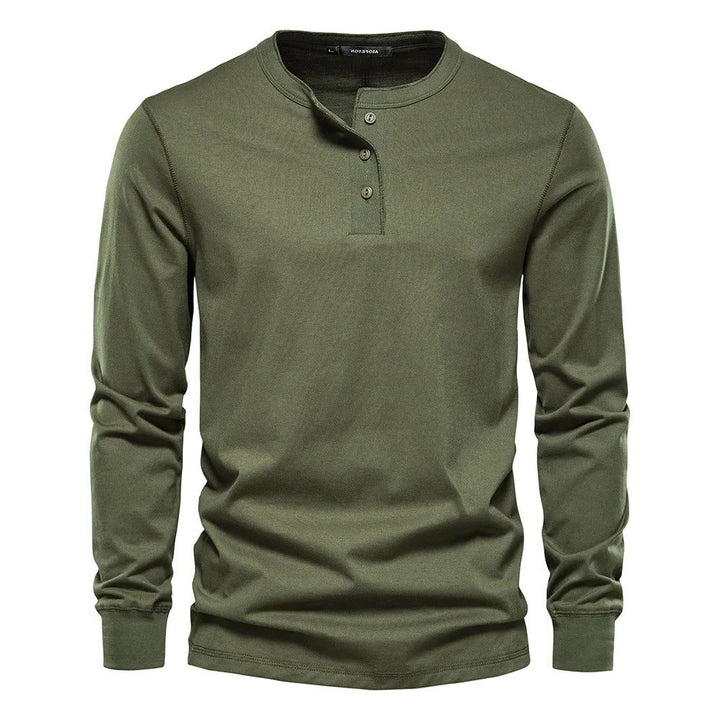 Henley Long Sleeve Shirt for Men