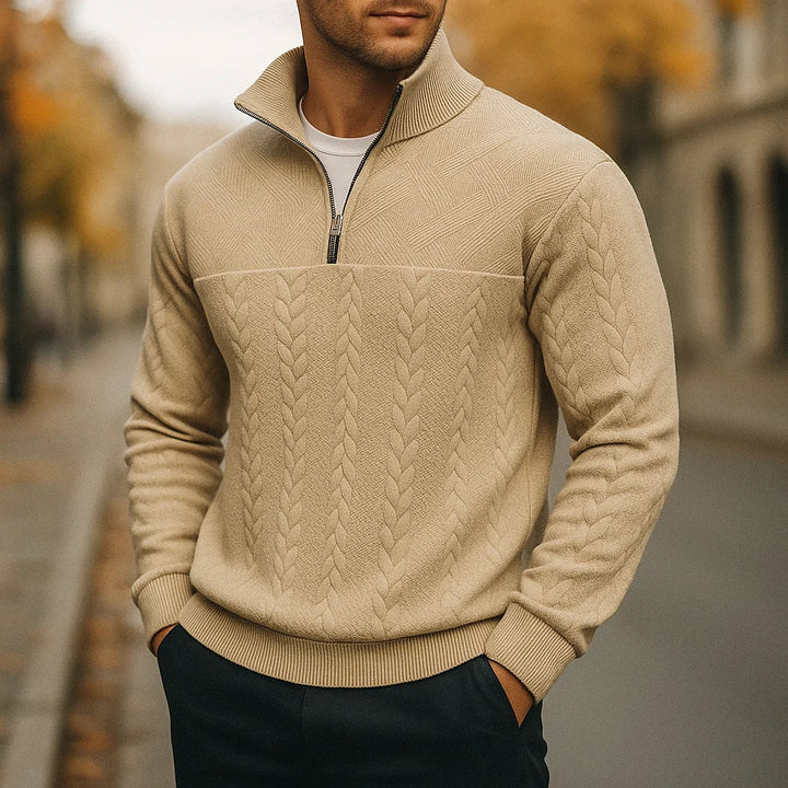 Gerome | Premium Sweatshirt with Quarter Zip