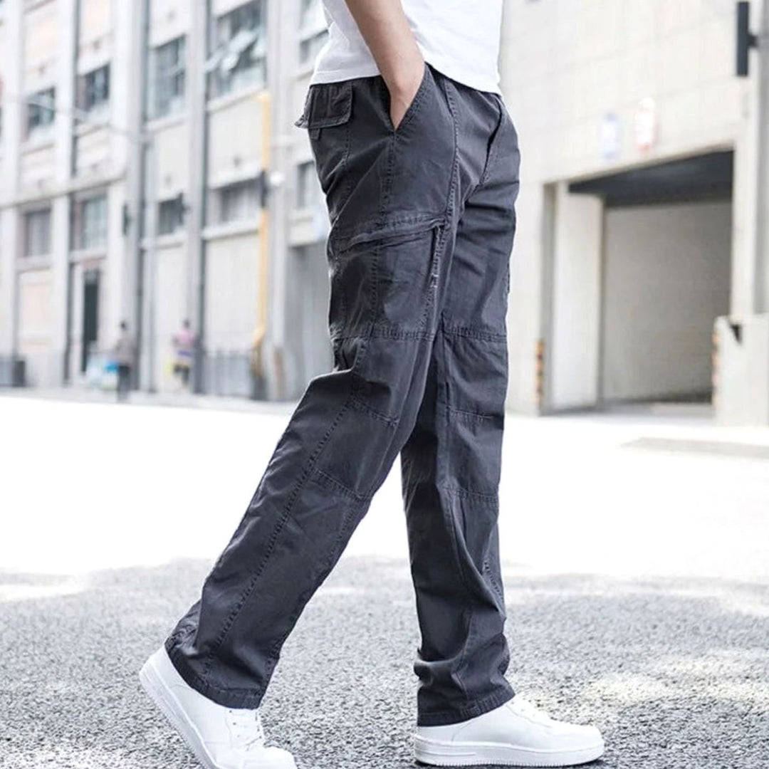 Thomas | Men's Cargo Pants with Elastic Waist and Stretch Fabric