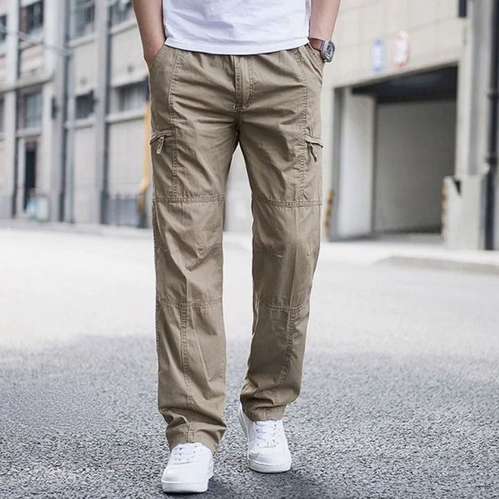 Thomas | Men's Cargo Pants with Elastic Waist and Stretch Fabric