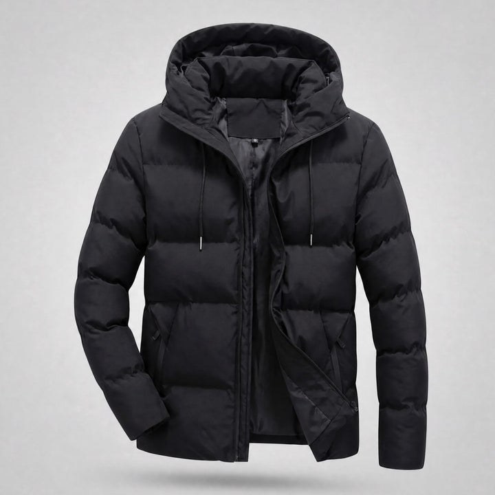 Bram | Men's Quilted Winter Jacket with Hood and Zipper