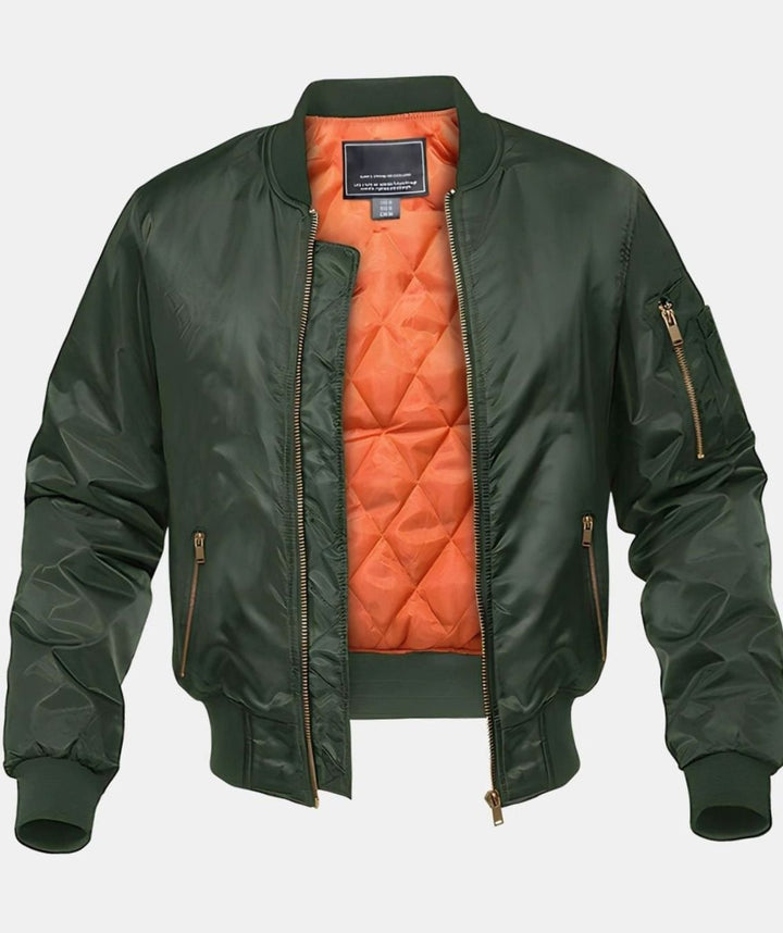 Levi | Men's Classic Quilted Bomber Jacket with Zipper