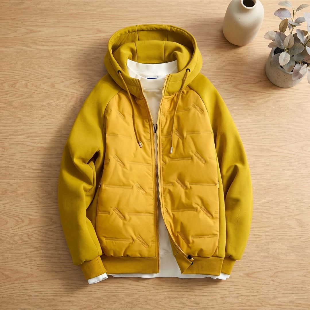 Bram | Men's Oversized Quilted Winter Jacket with Hood