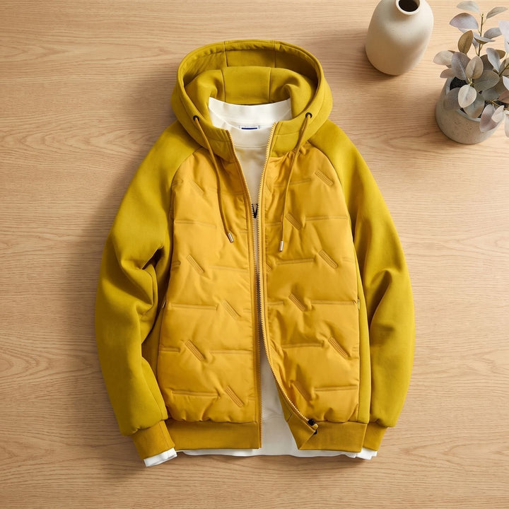 Bram | Men's Oversized Quilted Winter Jacket with Hood