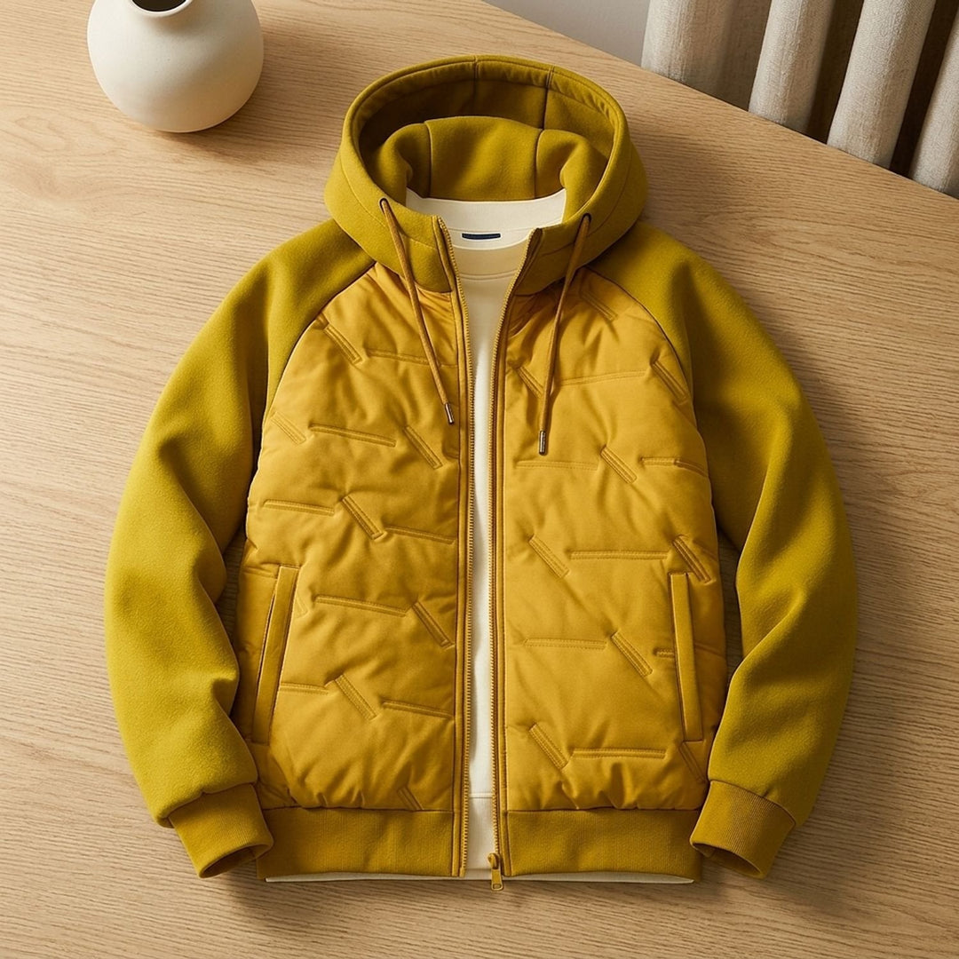 Bram | Men's Oversized Quilted Winter Jacket with Hood