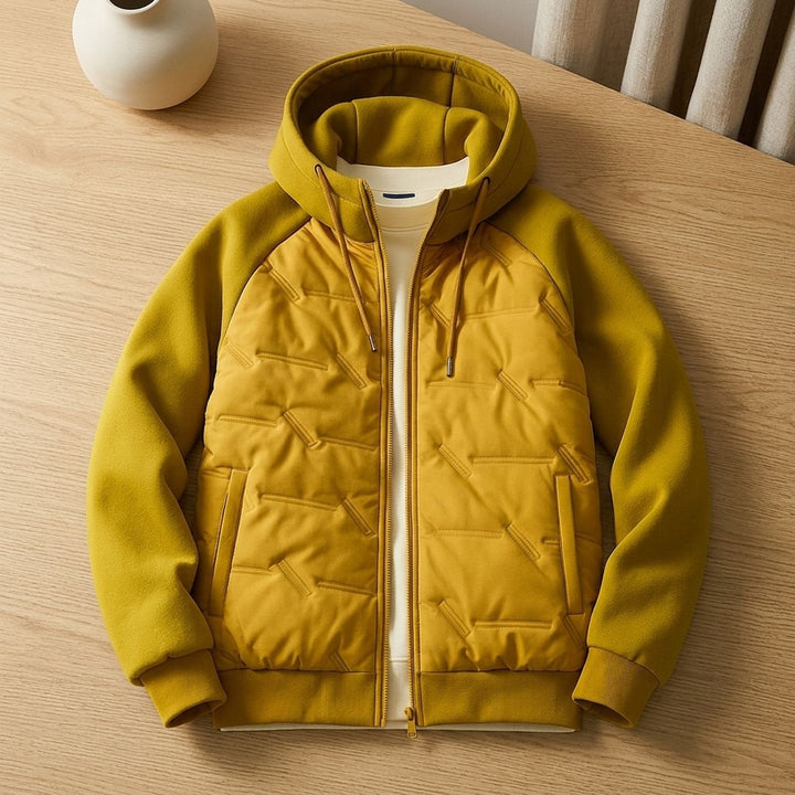 Bram | Men's Oversized Quilted Winter Jacket with Hood