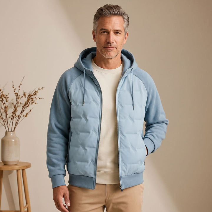 Bram | Men's Oversized Quilted Winter Jacket with Hood