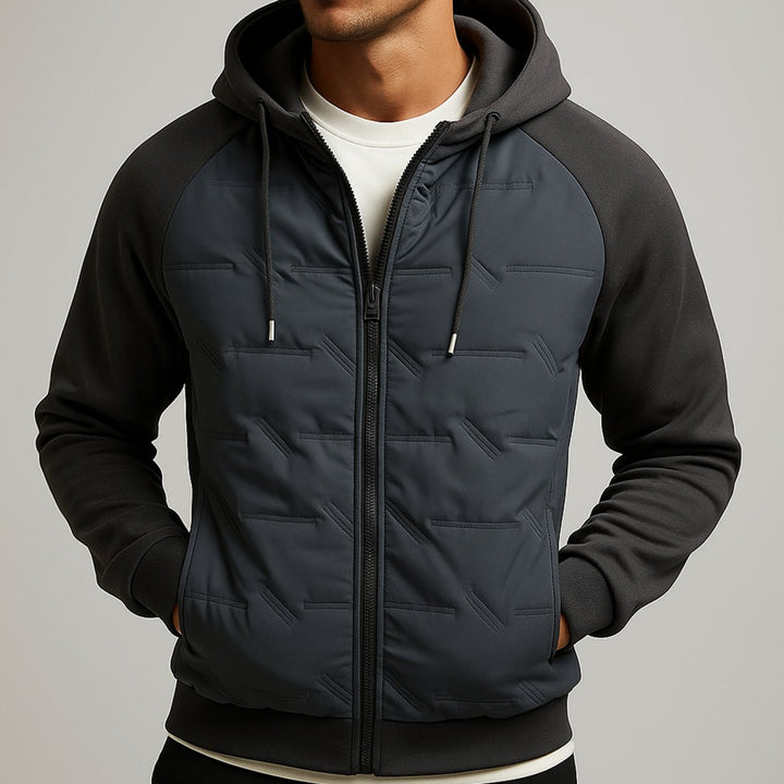 Bram | Men's Oversized Quilted Winter Jacket with Hood