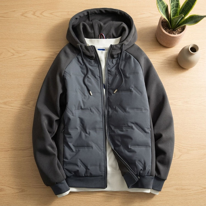 Bram | Men's Oversized Quilted Winter Jacket with Hood