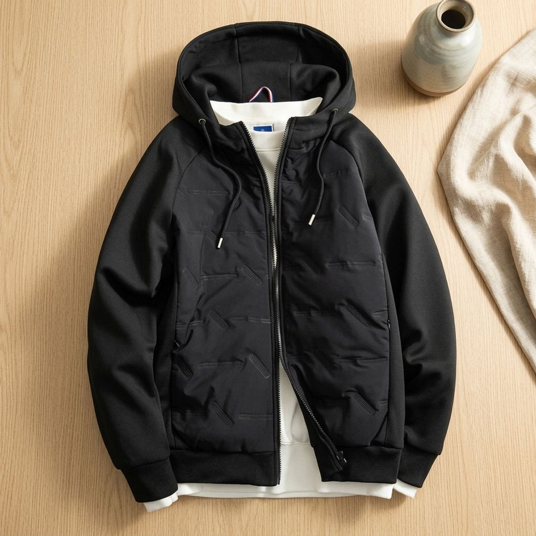 Bram | Men's Oversized Quilted Winter Jacket with Hood