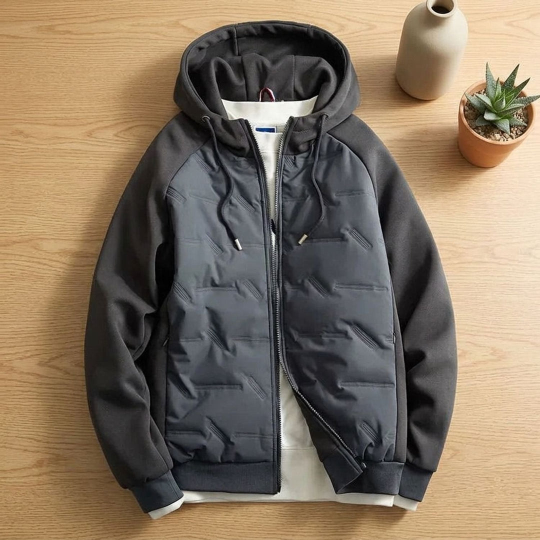 Bram | Men's Oversized Quilted Winter Jacket with Hood