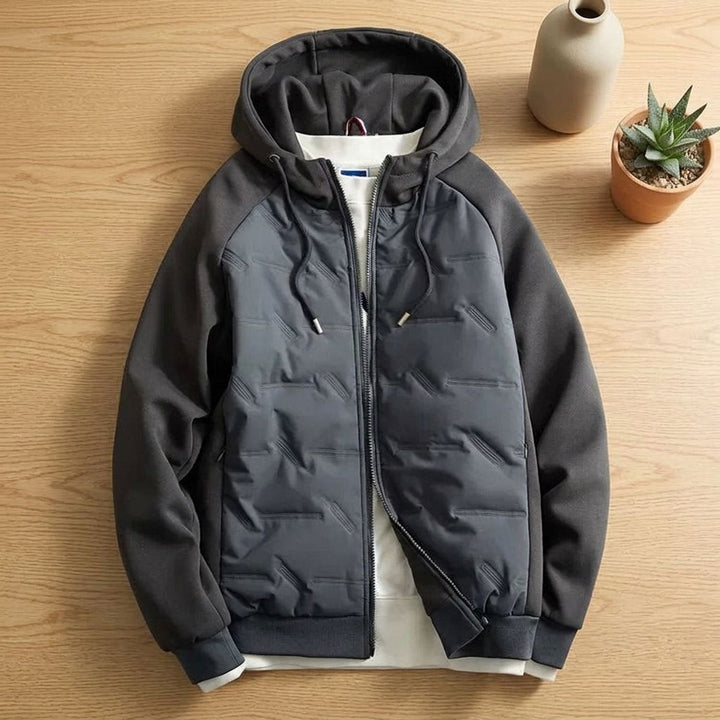 Bram | Men's Oversized Quilted Winter Jacket with Hood