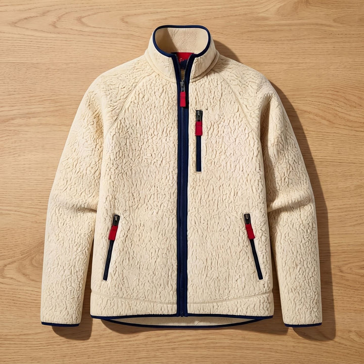 Thijs | Men's Oversized Relaxed-Fit Fleece Zip Jacket
