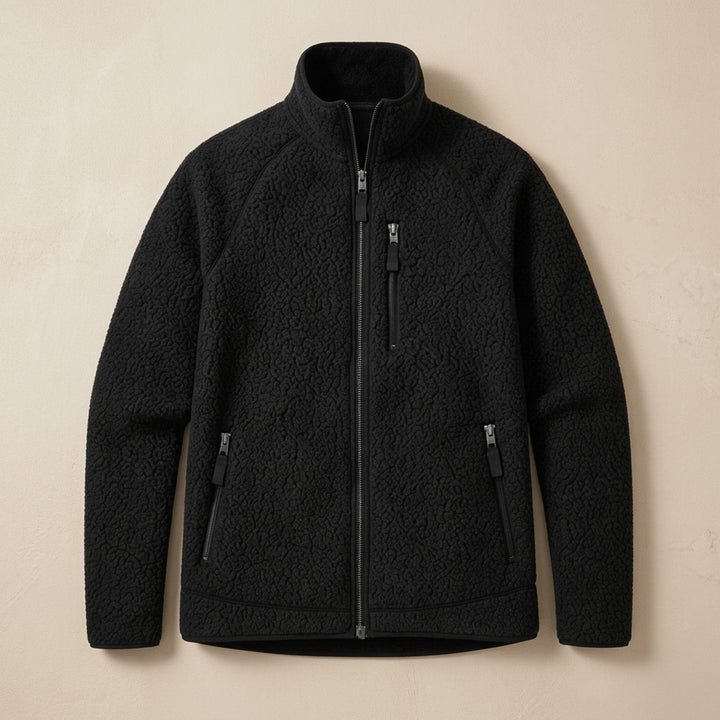 Thijs | Men's Oversized Relaxed-Fit Fleece Zip Jacket