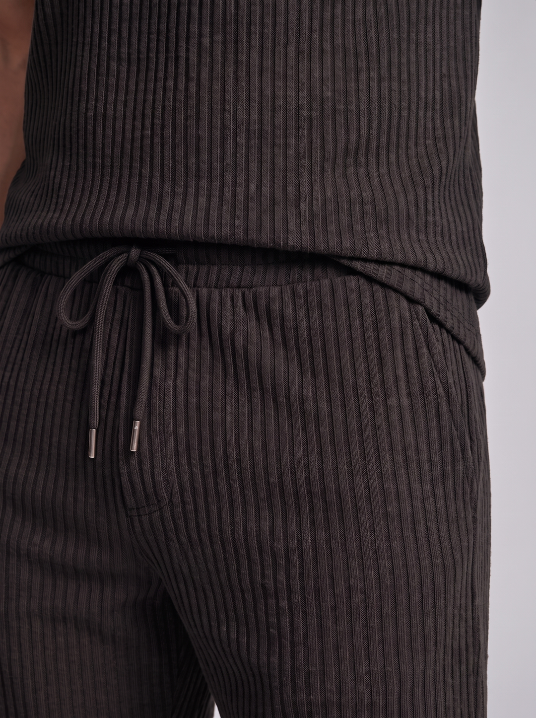Men's Ribbed Polo Set