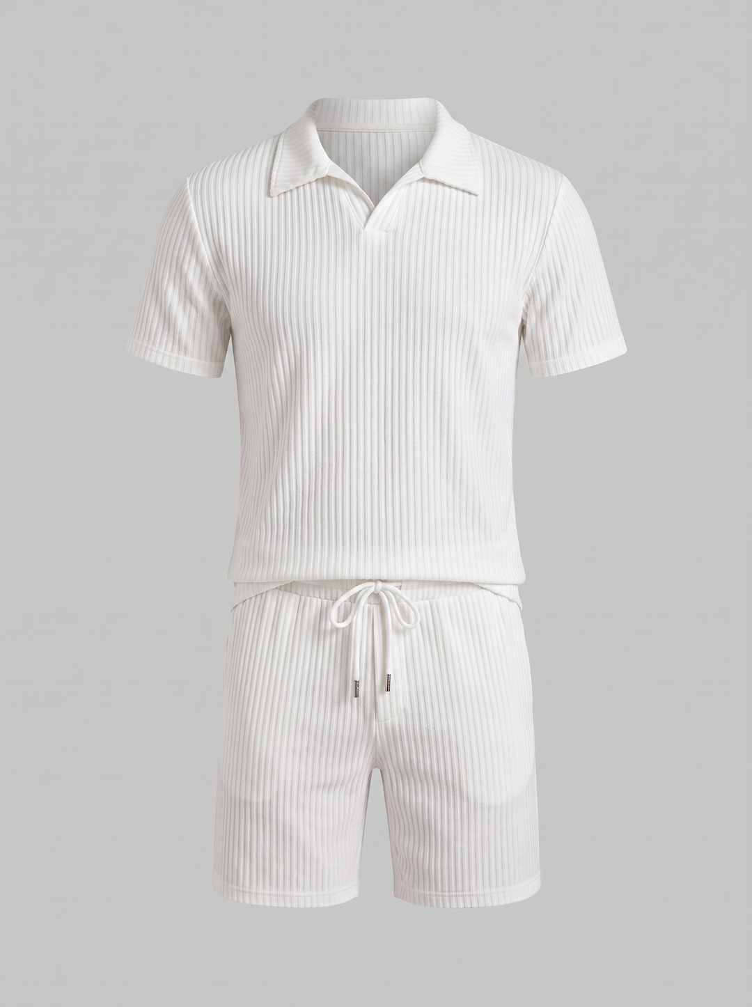 Men's Ribbed Polo Set