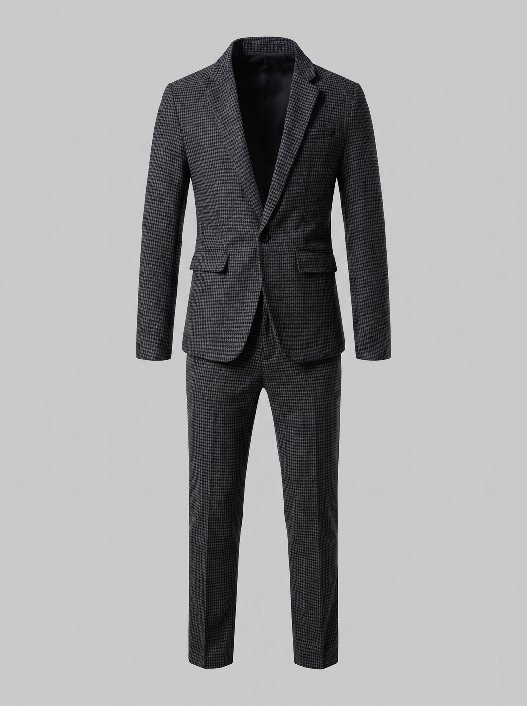 Men's Check Pattern Tailored Suit