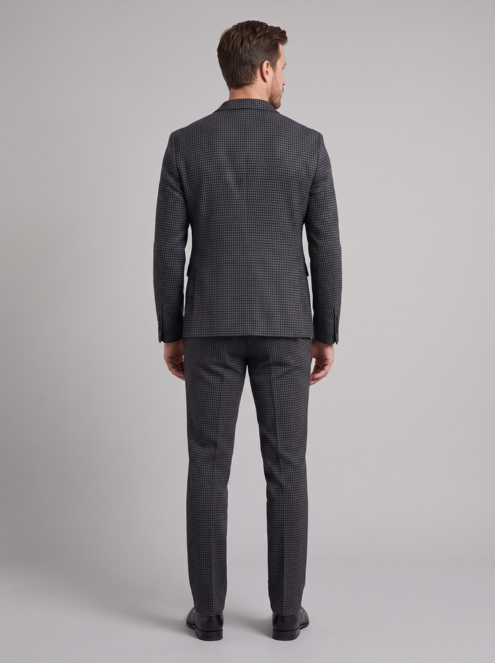 Men's Check Pattern Tailored Suit