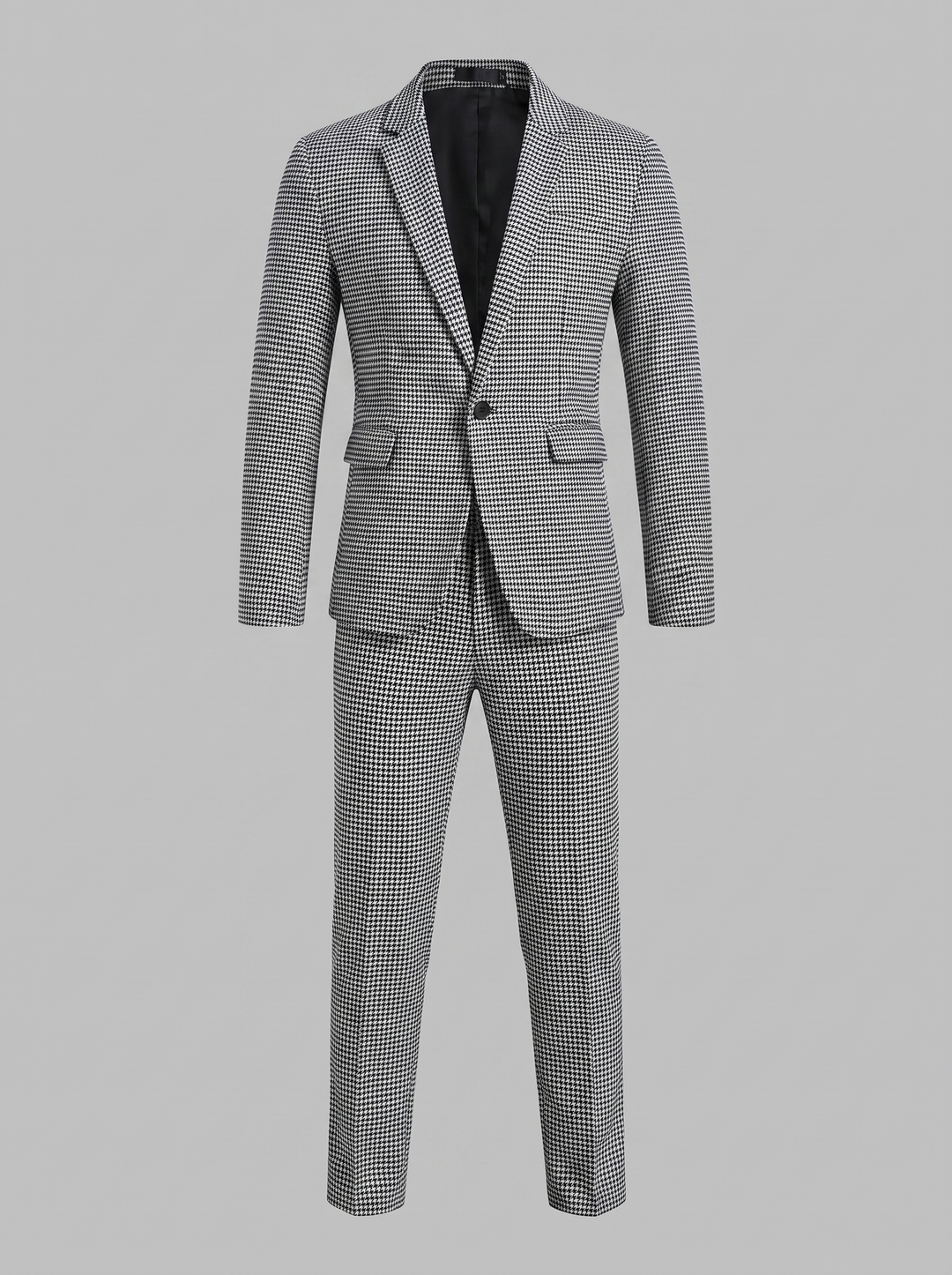 Men's Check Pattern Tailored Suit