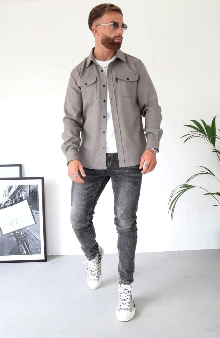 Bram | Men's Lightweight Overshirt with Chest Pockets