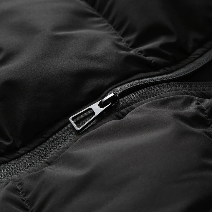 Men's Warm Padded Gilet with Hood and Zipper