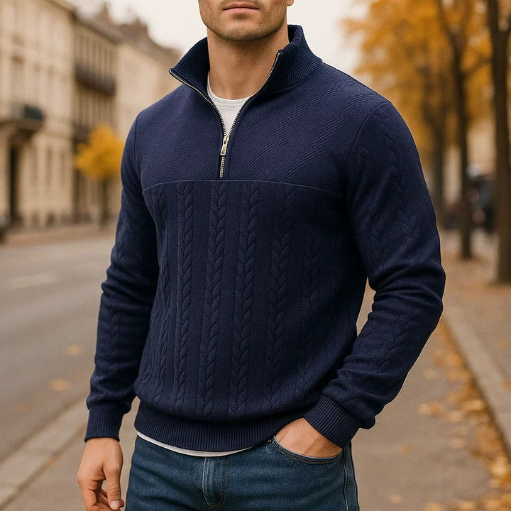 Gerome | Premium Sweatshirt with Quarter Zip