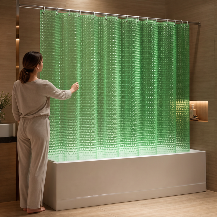 Dryhaven 3D Embossed Shower Curtain - Elena Harper