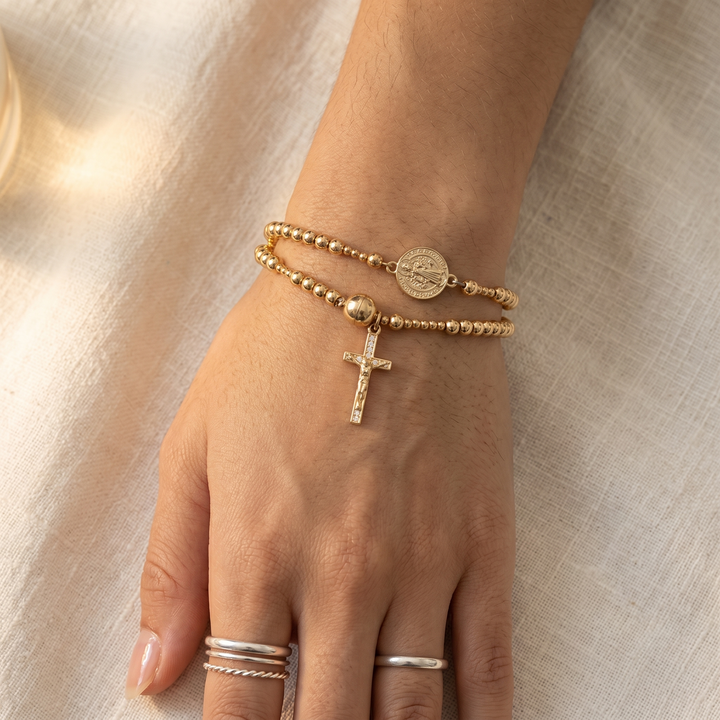 Belluna Double Wrap Rosary Bracelet - Elena Harper