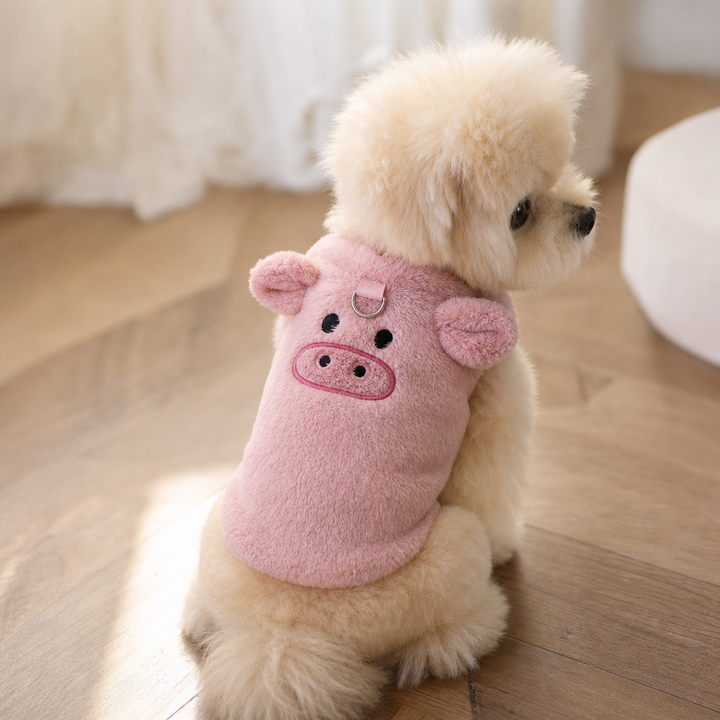 CozyTrail – Fleece-Lined Dog Vest With Leash Ring