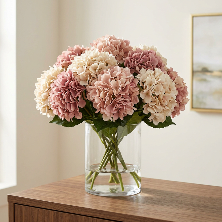 Bloomvera Realistic Silk Hydrangea Bouquet - Elena Harper