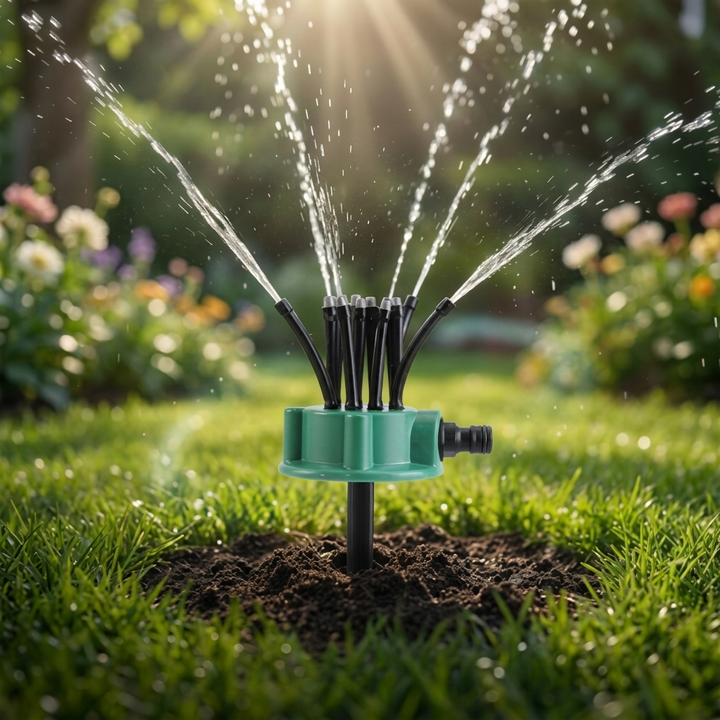 Aquava 360° Multi-Arm Garden Sprinkler - Elena Harper