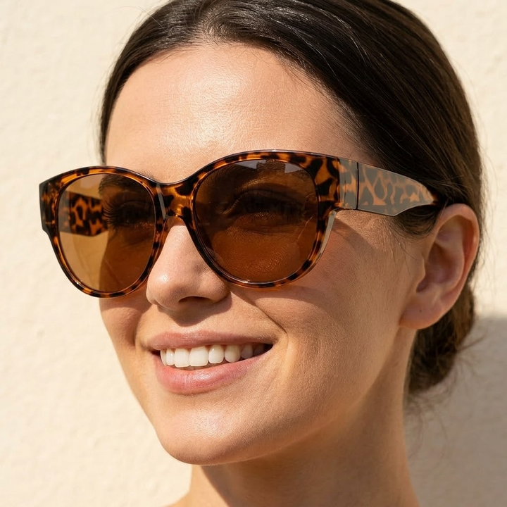 Brighta Cat-Eye Sunglasses That Fit Over Glasses - Elena Harper