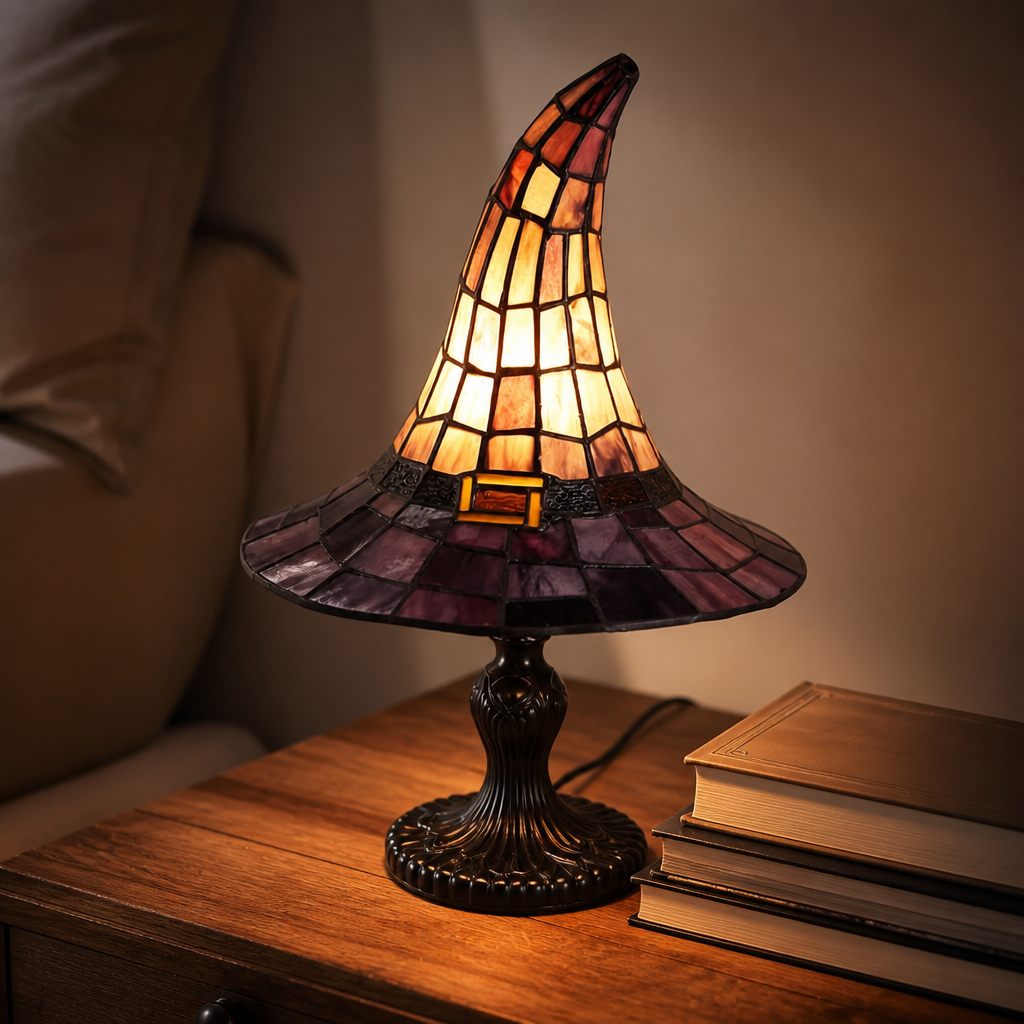 Duskwick Witch Hat Silhouette Table Lamp - Elena Harper