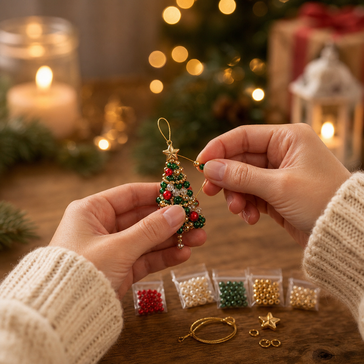 Bead & Bough Beaded Christmas Tree Ornament Kit - Elena Harper