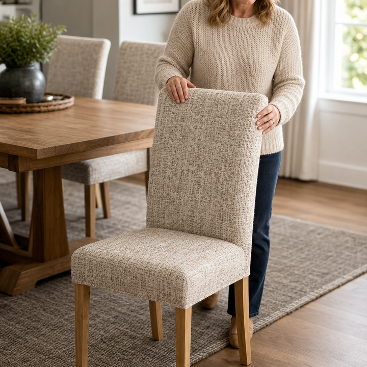 Chairwell Stretch Dining Chair Covers (4 set) - Elena Harper