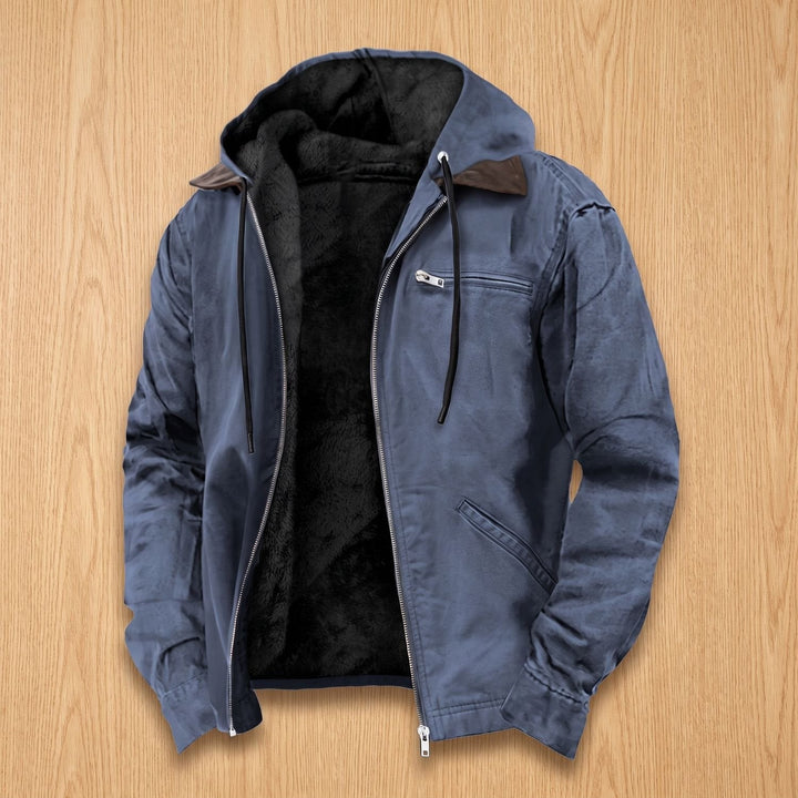 Tobias | Men's Fleece-Lined Zip-Up Hoodie for Fall